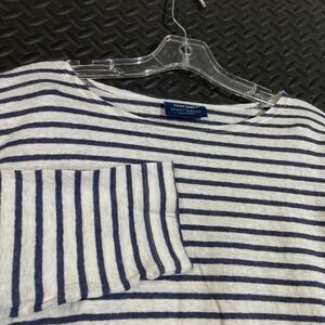 Saint James x Jenni Kayne Navy and White Striped Linen Top